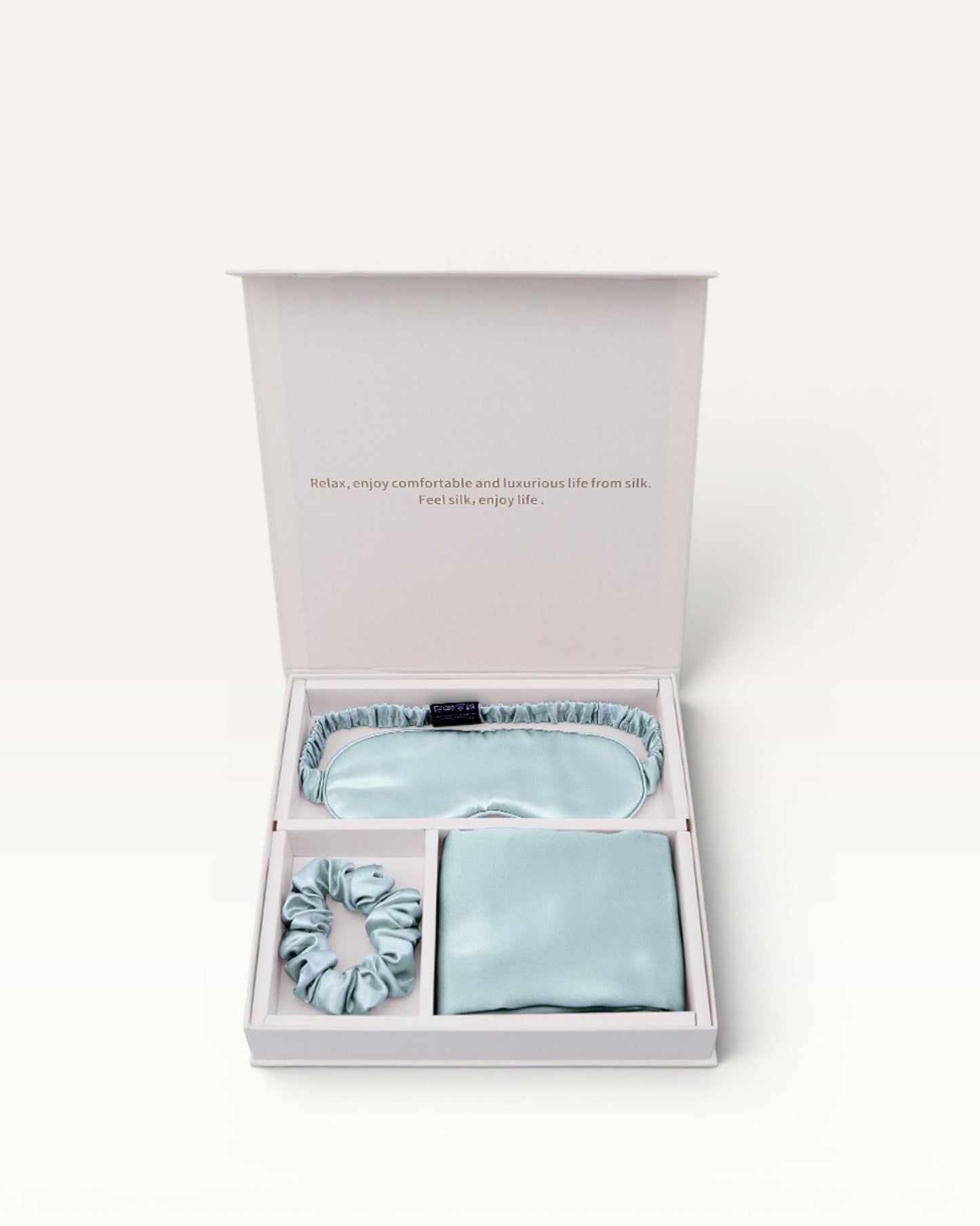 Real Silk Eye Mask, Hair Loop & Pillowcase Set