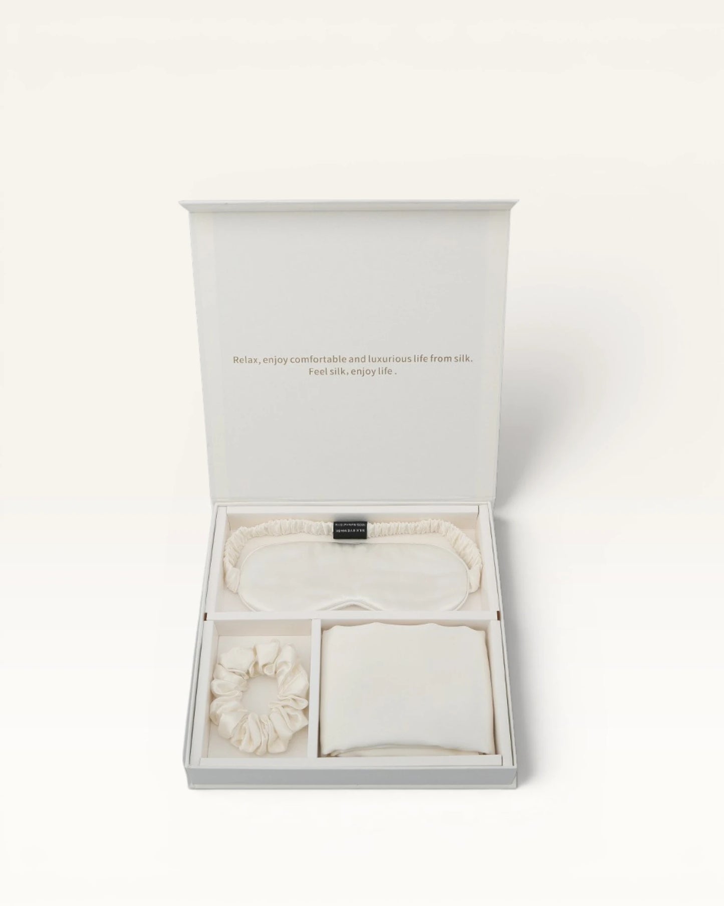 Real Silk Eye Mask, Hair Loop & Pillowcase Set