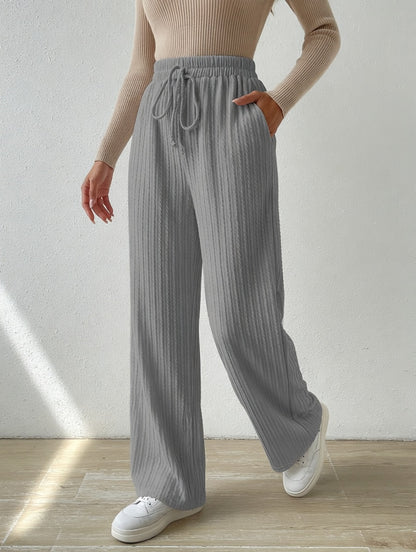 All-Day Ribbed Drawstring Pants