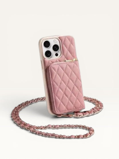 Quilted Luxe Phone Crossbody