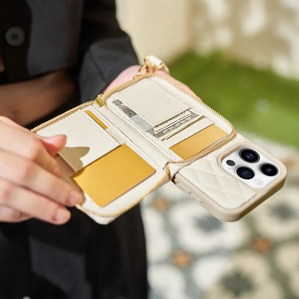 Quilted Luxe Phone Crossbody