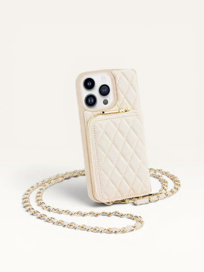 Quilted Luxe Phone Crossbody