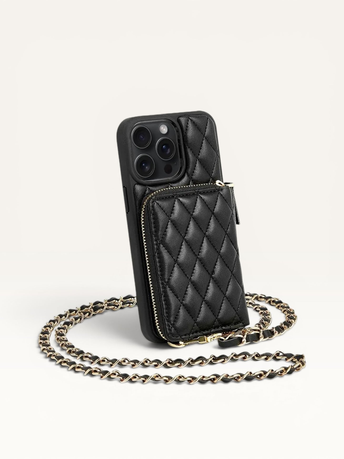 Quilted Luxe Phone Crossbody