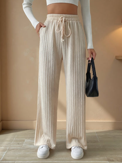 All-Day Ribbed Drawstring Pants