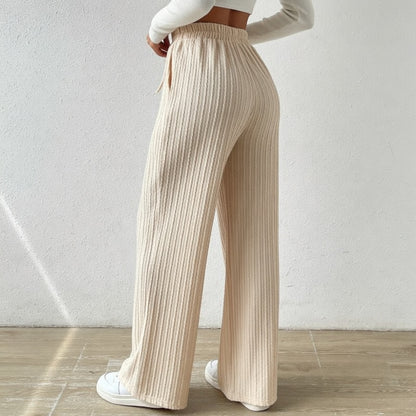 All-Day Ribbed Drawstring Pants
