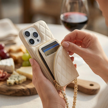 Quilted Luxe Phone Crossbody