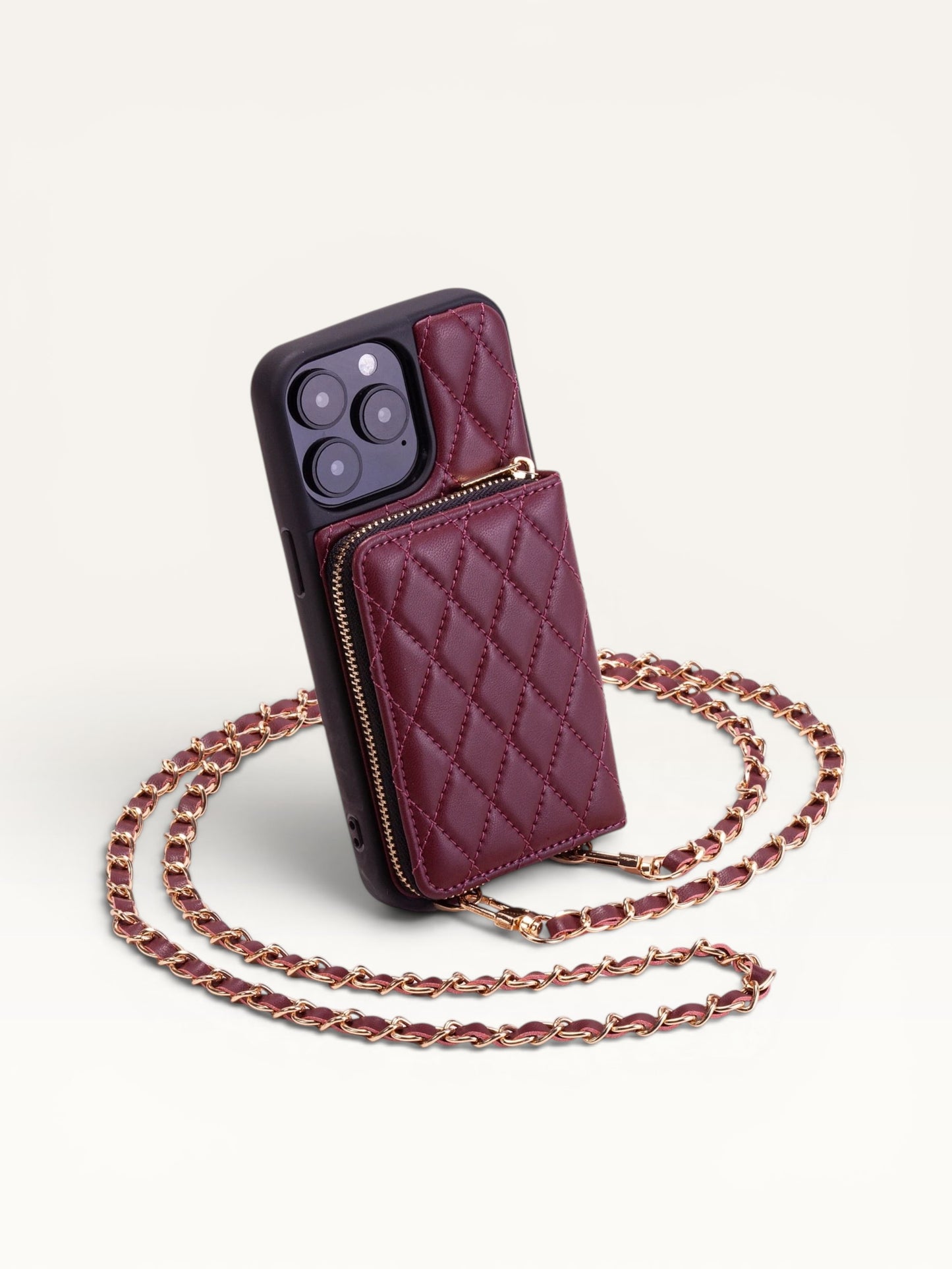 Quilted Luxe Phone Crossbody